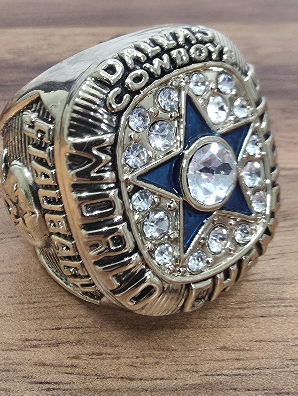 Dallas‎ Cowboys Championship Ring Size 9 Staubach 1971 Gold Fan Edition